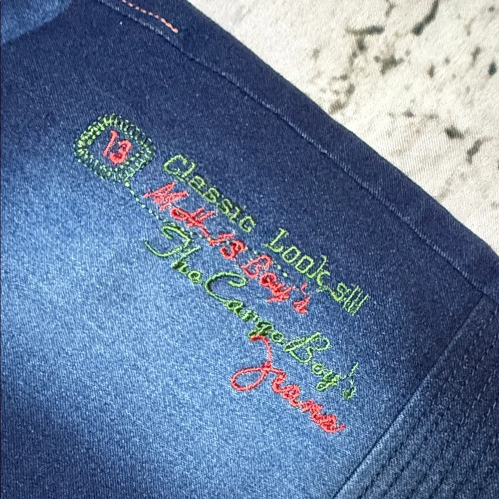 MHI Dark Blue Kids Stretch‎ Denim Jogger Pants